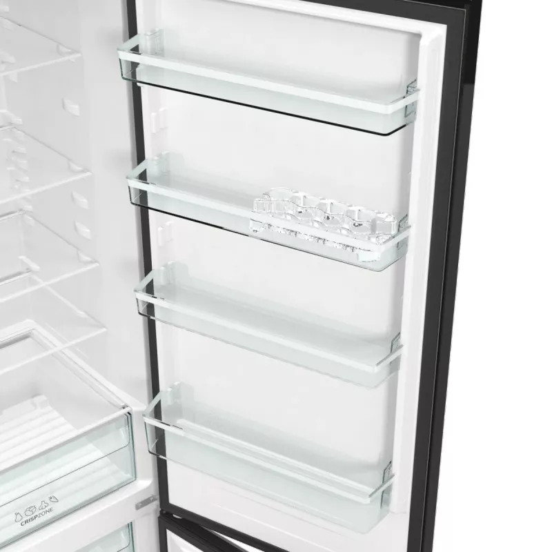 Gorenje NRK6202EBXL4 šaldytuvas-šaldiklis, laisvai pastatomas, 331 L, juodas