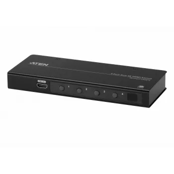 ATEN VS481C 4 prievadų tikras 4K HDMI jungiklis, metalinis, juodas, 60 Hz, 3 m, 18 Gbit/s