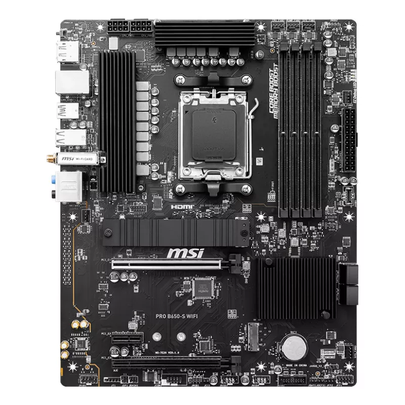 MSI PRO B650-S WIFI pagrindinė plokštė AMD B650 Socket AM5 ATX