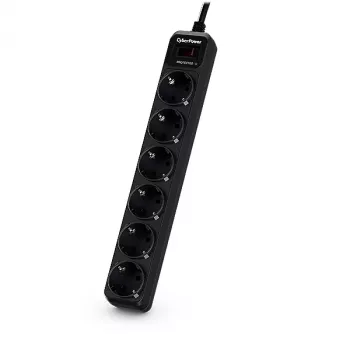 CyberPower Essential B0620SC0-DE ilgintuvas su apsauga nuo viršįtampių, juodos spalvos