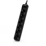CyberPower B0620SC0-DE apsauginis filtras nuo viršįtampių, juodas, 6 kištukiniai lizdai, 200–250 V, 1,8 m