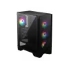 PC korpusas MSI MAG FORGE 120A AIRFLOW Midi Tower – juodas, grūdintas stiklas, tinklelis, 3×120mm priekiniai ventiliatoriai, 2×120mm viršutiniai ventiliatoriai, ATX palaikymas