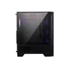 PC korpusas MSI MAG FORGE 120A AIRFLOW Midi Tower – juodas, grūdintas stiklas, tinklelis, 3×120mm priekiniai ventiliatoriai, 2×120mm viršutiniai ventiliatoriai, ATX palaikymas