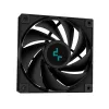 Vandens aušintuvas DeepCool LS720S Zero Dark — 3×120 mm ventiliatoriai, 360 mm radiatorius, 41 cm vamzdeliai, 6 W siurblys, LGA1151/AM4/AM5 palaikymas, juodas
