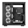 DeepCool CH780 Full Tower korpusas žaidimų kompiuteriui, E-ATX, grūdinto stiklo šoninis langelis, be maitinimo šaltinio, juodas