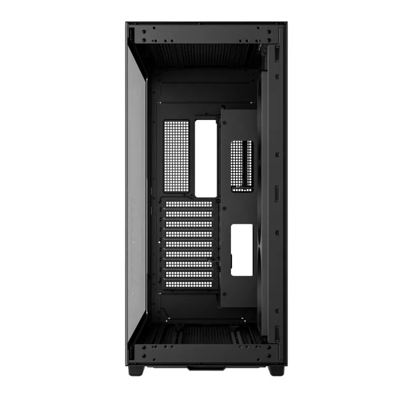 DeepCool CH780 Full Tower korpusas žaidimų kompiuteriui, E-ATX, grūdinto stiklo šoninis langelis, be maitinimo šaltinio, juodas