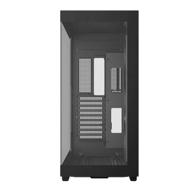 DeepCool CH780 Full Tower korpusas žaidimų kompiuteriui, E-ATX, grūdinto stiklo šoninis langelis, be maitinimo šaltinio, juodas