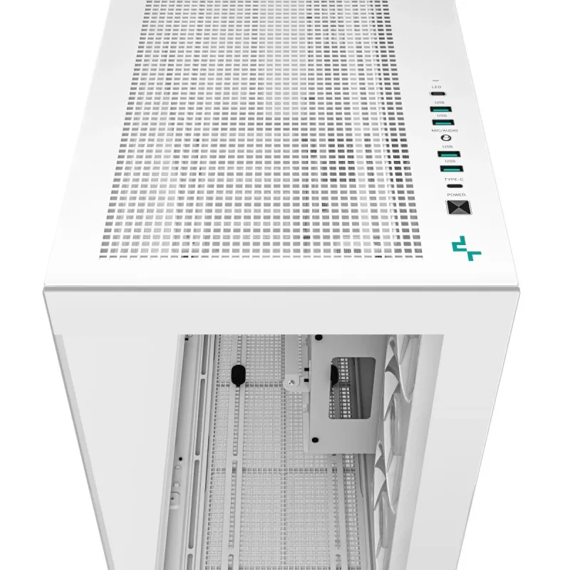 Korpusas DeepCool CH780 WH Baltas – Full Tower, E-ATX, grūdintas stiklas, aRGB, 48 cm GPU, 13,2 cm aušintuvas