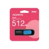 ADATA UV128 512 GB USB atmintukas USB Type-A 3.2 Gen 1 juodas, mėlynas