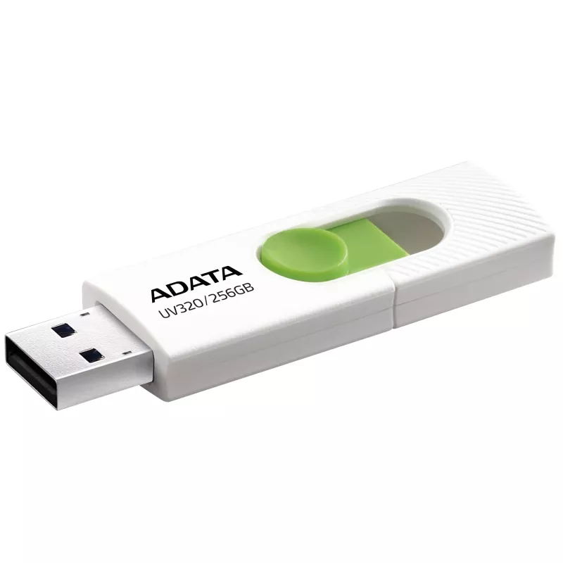 ADATA UV320 USB atmintukas 256 GB USB Type-A 3.2 Gen 1 (3.1 Gen 1) Žalia, Balta