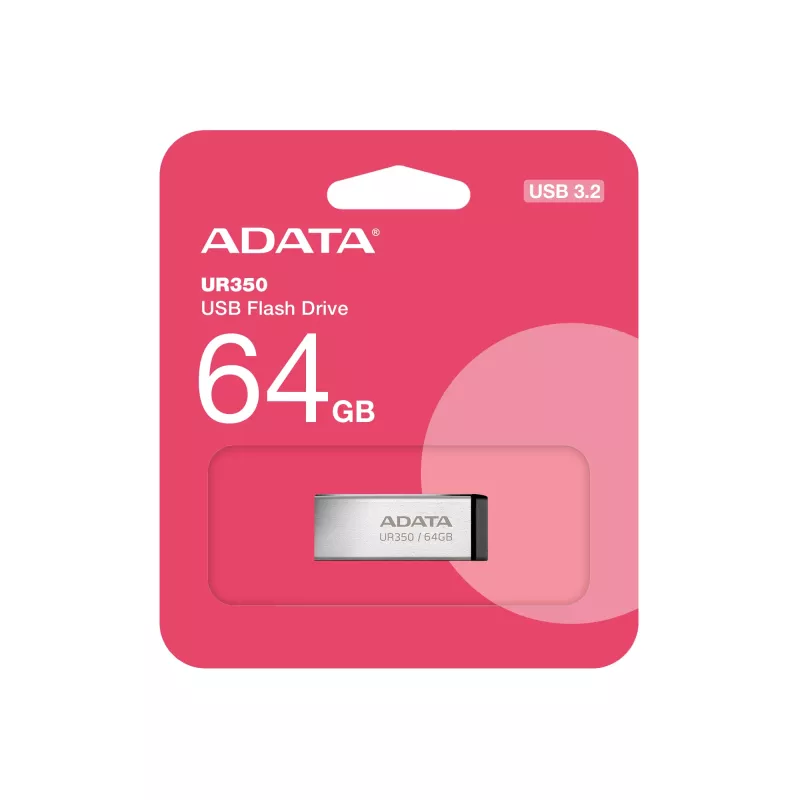 ADATA UR350 USB atmintukas 64 GB USB Type-A 3.2 Gen 1 (3.1 Gen 1) Juodas