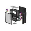 PC korpusas DeepCool CC560 ARGB V2 Midi Tower Juodas — ATX/Micro‑ATX/Mini‑ITX, grūdintas stiklas, aRGB, telpa iki 370 mm GPU