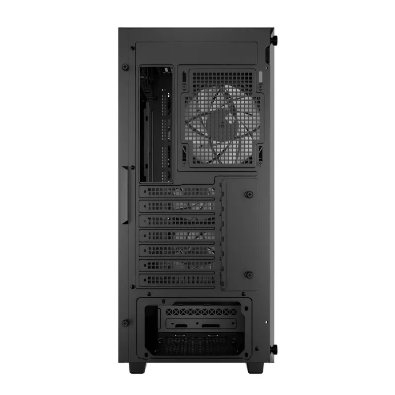 PC korpusas DeepCool CC560 ARGB V2 Midi Tower Juodas — ATX/Micro‑ATX/Mini‑ITX, grūdintas stiklas, aRGB, telpa iki 370 mm GPU