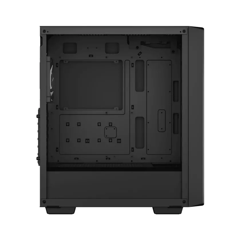 PC korpusas DeepCool CC560 ARGB V2 Midi Tower Juodas — ATX/Micro‑ATX/Mini‑ITX, grūdintas stiklas, aRGB, telpa iki 370 mm GPU