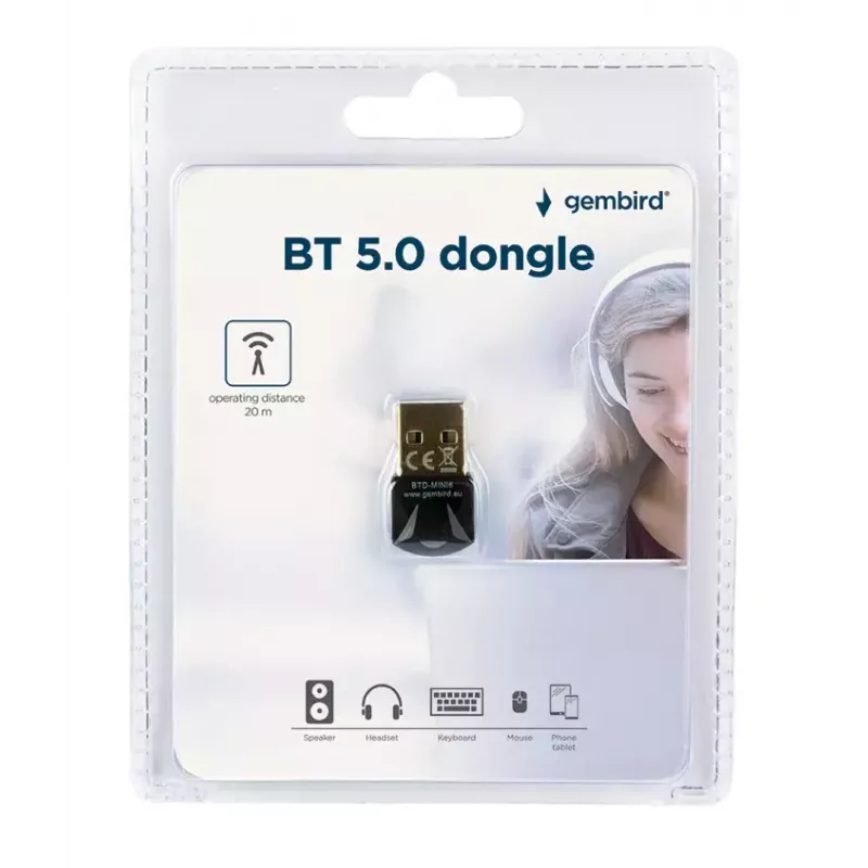 Belaidis USB Bluetooth adapteris Gembird BTD-MINI6