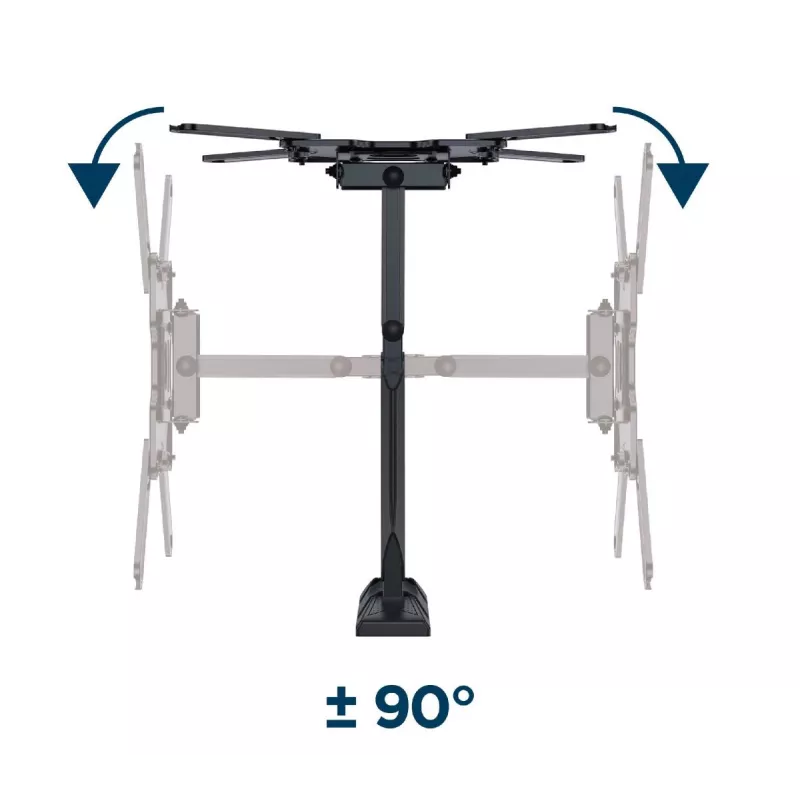GEMBIRD Premium pilno judesio TV sieninis laikiklis, 32-55 col., 32 kg