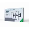 Gembird WM-55ST-02 judamas sieninis TV laikiklis 32–55" ekranams, VESA 100x100–400x400, pasvirimas nuo -5° iki 8°, sukimas ±90°, maks. 30 kg, plieninis, juodos spalvos