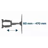 TV laikiklis Gembird WM-58ST-01 plieninis 58 colių 36,4 kg talpa