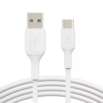 USB laidas Belkin BoostCharge CAB001BT1MWH 1 m USB A į USB C baltas