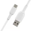 USB laidas Belkin BoostCharge CAB001BT1MWH 1 m USB A į USB C baltas
