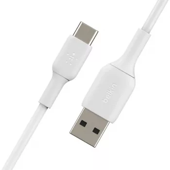 USB laidas Belkin BoostCharge CAB001BT1MWH 1 m USB A į USB C baltas