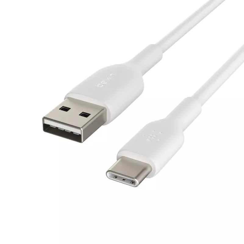 USB laidas Belkin BoostCharge CAB001BT1MWH 1 m USB A į USB C baltas