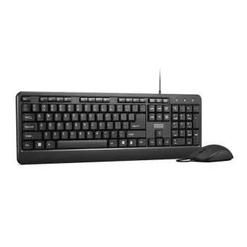 Lenovo 160 klaviatūra su pele, laidas, USB, juoda, namams ir biurui