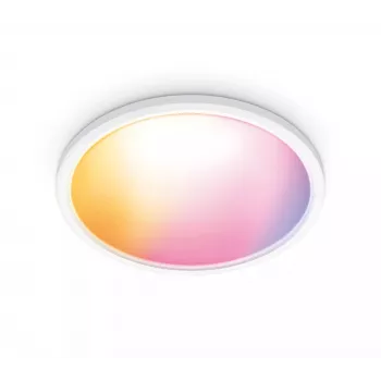 WiZ Superslim Ceiling 32 W protingas lubinis šviestuvas, Wi-Fi/Bluetooth, baltas