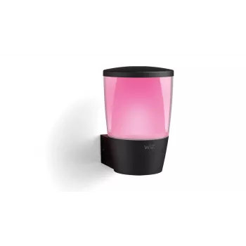 WiZ sieninis šviestuvas ELPAS, išmanus, Wi-Fi/Bluetooth, juodas, LED, metalas/plastikas
