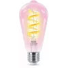 Philips Filament Clear 40 W ST64 E27 išmanioji lemputė, Wi-Fi/Bluetooth, skaidri, LED