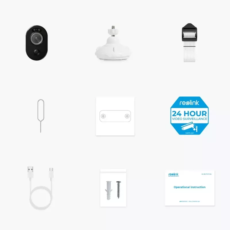 IP stebėjimo kamera Reolink Argus Series B350 4K, belaidė, 8 MP, 3840×2160, 125° matymo laukas, IP65, 6000 mAh baterija