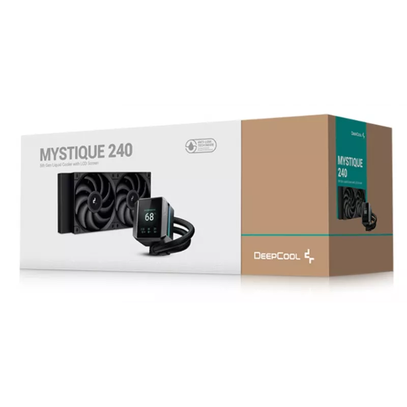 DEEPCOOL Mystique 240 procesoriaus skysčio aušintuvas 12 cm - juodas