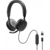 DELL Pro Plus laidinė ausinė su ANC - WH5024, laidinė, pokalbiams/muzikai, 20-20000 Hz, 189 g, ausinės, juoda