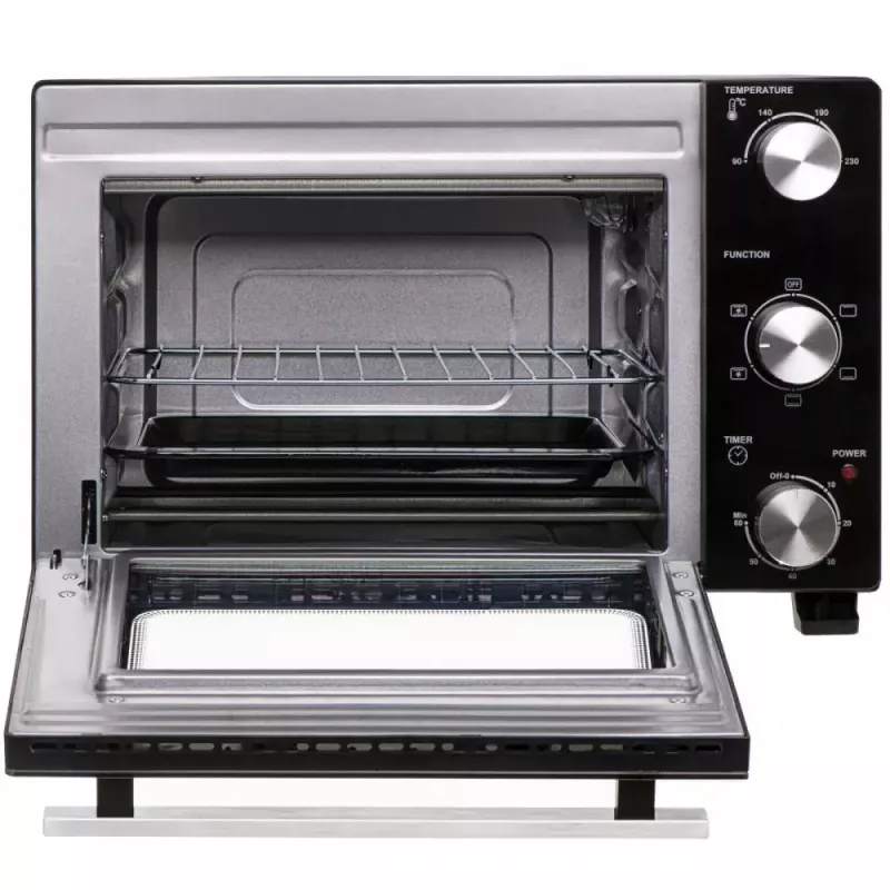 Elektrinė stalviršinė orkaitė Adler AD 6024 – kompaktiška, 22 l, 1300 W, juoda