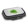 Virtuvinės svarstyklės CASO KitchenDuo 03291 – skaitmeninės, nerūdijančio plieno ir juodos spalvos, LED ekranas, 5 kg talpa, taros funkcija