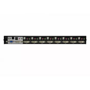 ATEN 8 prievadų USB DVI KVM jungiklis su garsu, QXGA 2048 x 1536, 4,53 W, juodas