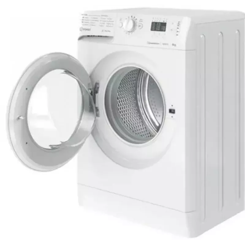 Priekinio pakrovimo skalbimo mašina INDESIT MTWSA 61294 W EE, 6 kg, inverter variklis, energijos klasė C