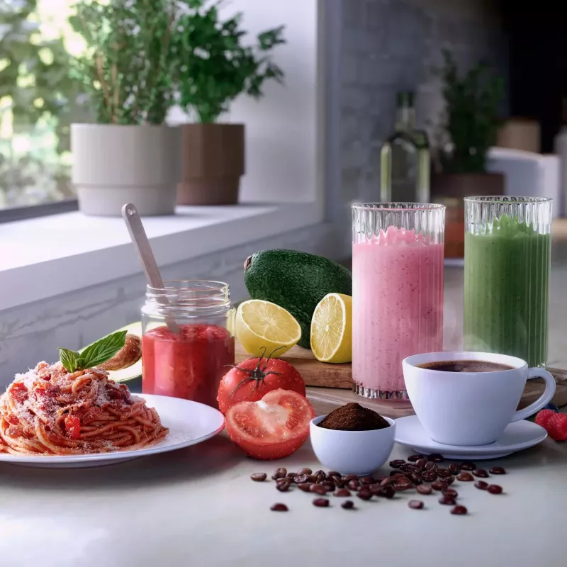 Stalinis blenderis Philips 5000 serijos HR2766/00 – 1000 W, 0,7 L dubuo, 0,3 L smulkintuvas, juodas / nerūdijantis plienas