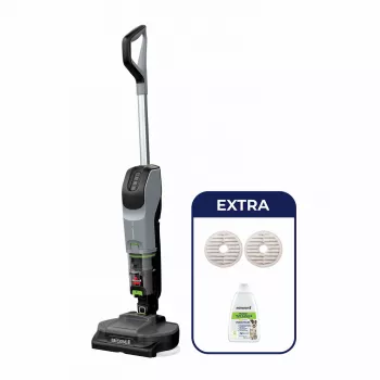 Bissell SpinWave + Vac Pet Select belaidis šluotinis siurblys, sausas ir šlapias valymas, be maišelio, 370 W, juoda, pilka, žalsva