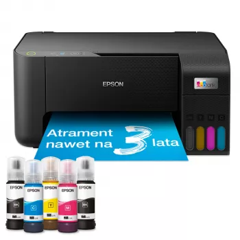 Daugiafunkcinis rašalinis spausdintuvas Epson EcoTank L3230 – spalvotas spausdinimas 5760x1440 DPI, A4, kopijavimas/nuskaitymas 600x1200, 33 ppm, juodas