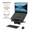 Fellowes Breyta reguliuojamas stovas nešiojamam kompiuteriui, 12 aukščio padėčių, iki 14 colių, 4 kg, juodas
