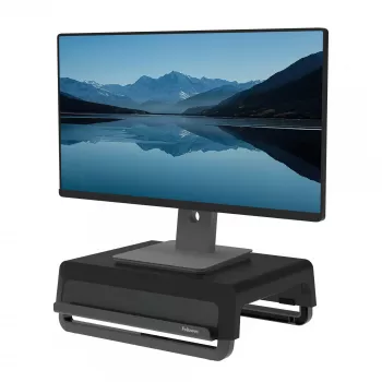 Fellowes Breyta monitorio stovas su 3 aukščio reguliavimais, kabelių tvarkymu, ergonomiškas, juodas