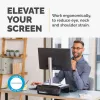 Fellowes Breyta monitorio stovas su 3 aukščio reguliavimais, kabelių tvarkymu, ergonomiškas, juodas