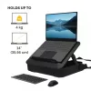 Fellowes Breyta užrakinamas dėklas nešiojamam kompiuteriui su įmontuotu stovu, iki 14 colių/4 kg, juodas
