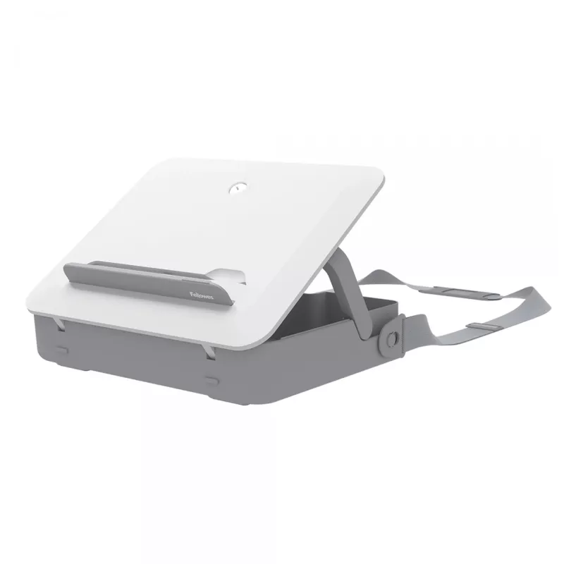 Fellowes Breyta nešiojamojo kompiuterio dėklas su įmontuotu stovu, iki 14 colių/4 kg, baltas