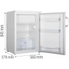 Gorenje RB492PW kombinuotas šaldytuvas-šaldiklis Laisvai pastatomas 119 L Baltas
