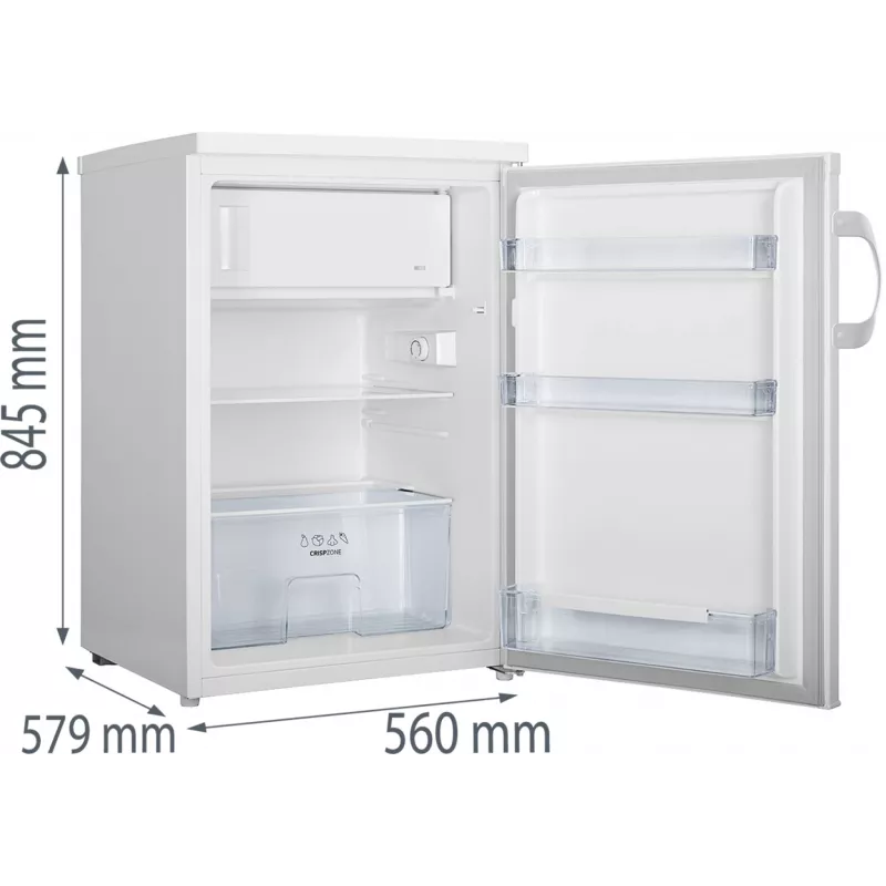 Gorenje RB492PW kombinuotas šaldytuvas-šaldiklis Laisvai pastatomas 119 L Baltas