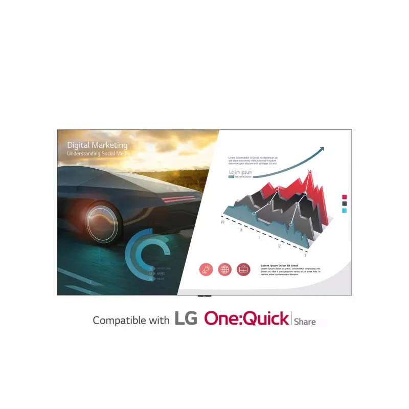 LG All-in-One LED vaizdo siena – Single SMD – LAEC serija – (1920 x 1080) 136 col. – 3x HDMI – 1x DP – 1x LAN – įmontuoti garsiakalbiai