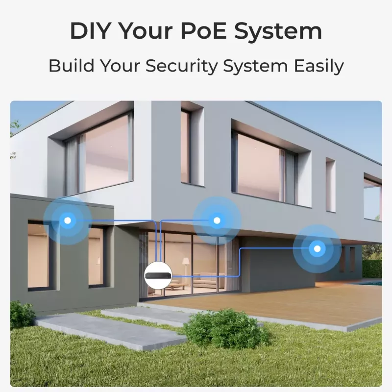 IP stebėjimo kamera Reolink P324 5 MP PoE, 2880×1616, 2,8 mm, 30 fps, IP66, PoE/DC, naktinis matymas 30 m