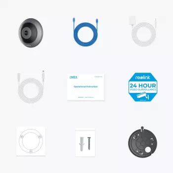 IP stebėjimo kamera Reolink W520 6MP Patalpų 360° vaizdas, 2560×2560, H.265, Wi‑Fi ir Ethernet